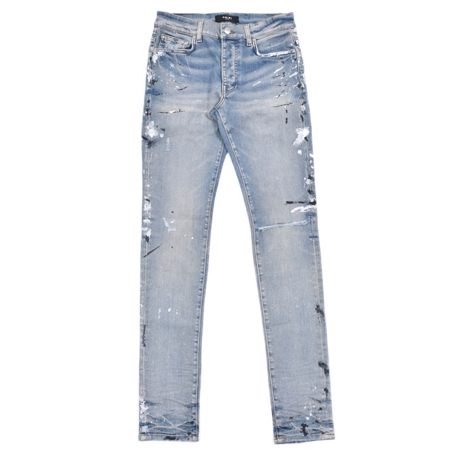 AMIRI HAND PAINTED SLIT KNEE JEAN