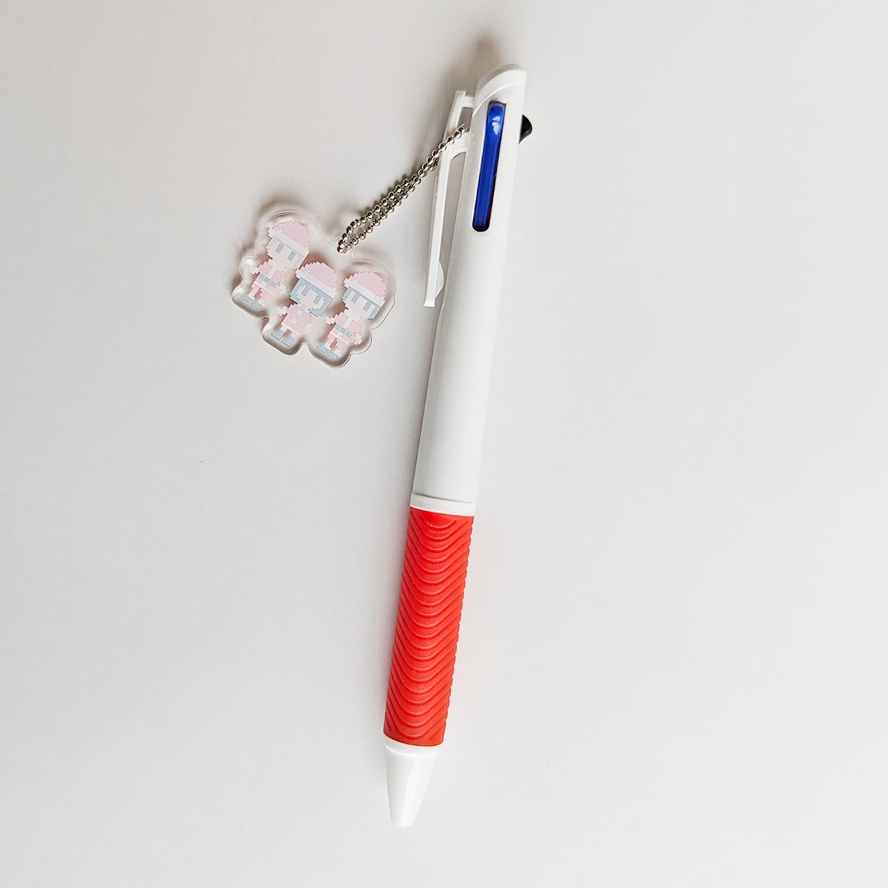 ボールペンカスタムチャームかき氷 D539-2【1本】ミルキーカラー ビーズを通せる カスタム