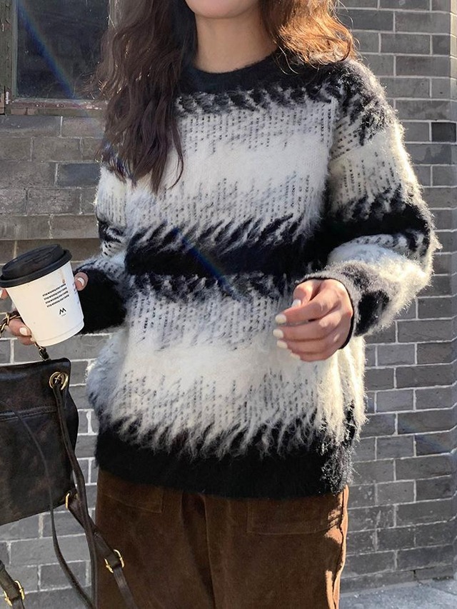 Shaggy gradation sweater（シャギーグラデーションセーター）c-629