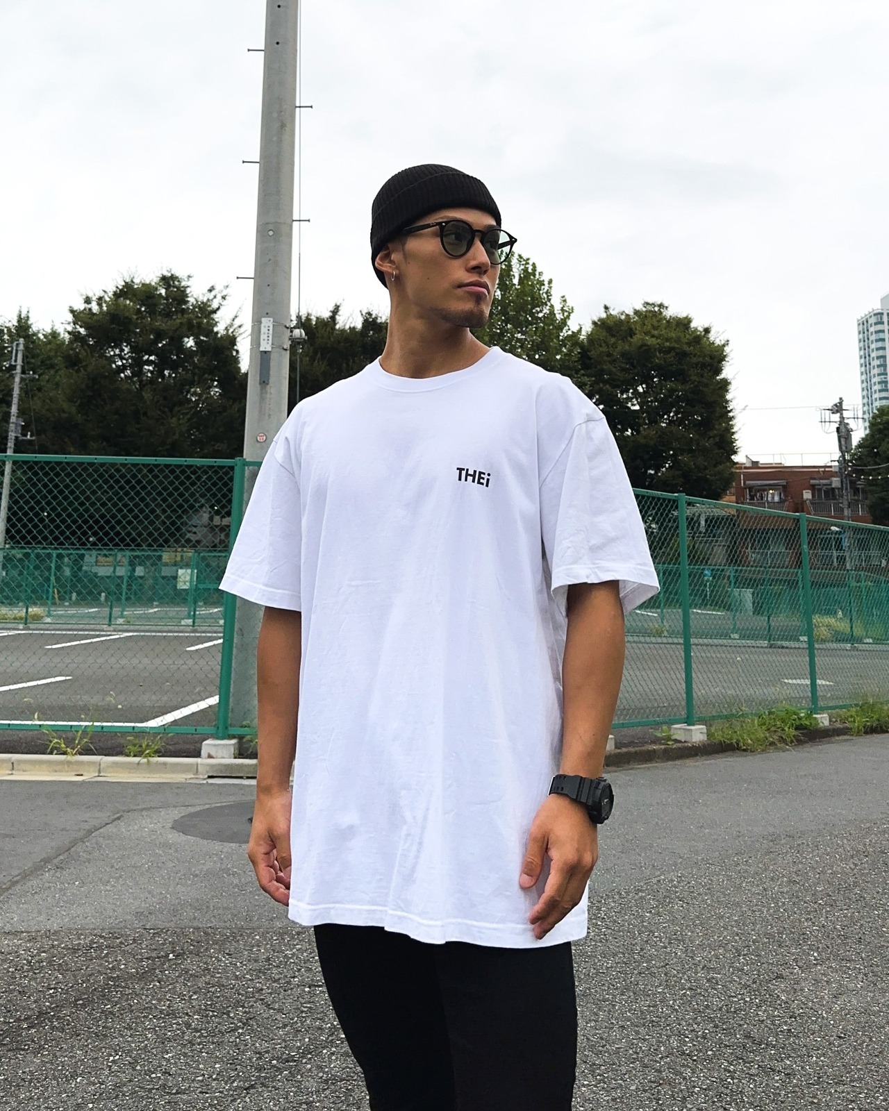BASIC ONE POINT T-SHIRT - WHITE