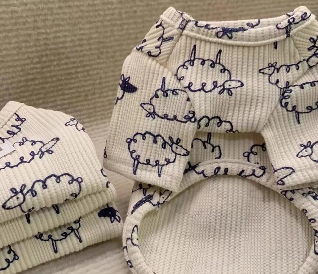 《予約》1102105 ワッフル子羊トップス