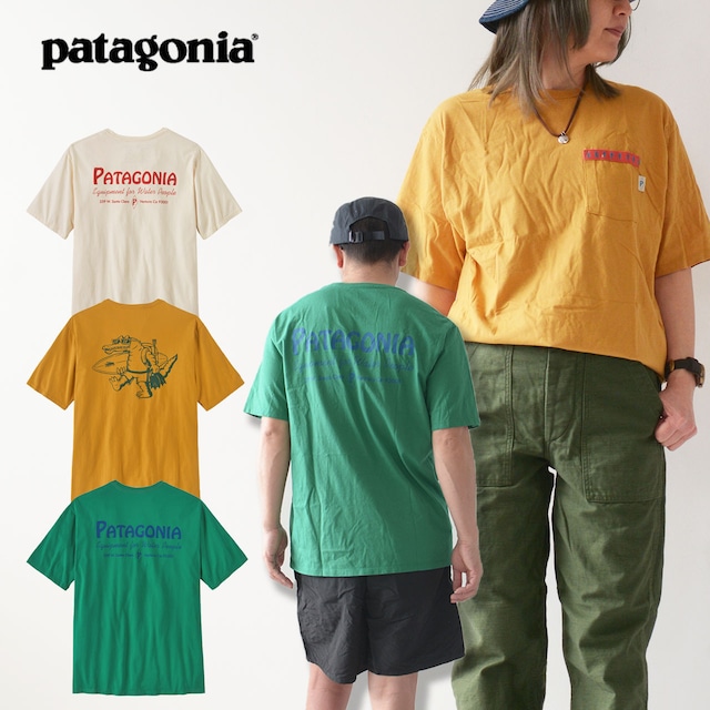 Patagonia [パタゴニア正規代理店] M's Water People Organic Pocket T-Shirt [37734-24] メンズ・ウォーター・ピープル・オーガニック・ポケット・Tシャツ・半袖Tシャツ・キャンプ・アウトドア・MEN'S [2024SS]