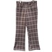 [HARRIS SLACKS] Vintage Madras Check Pattern Flare Pants [1970s-] Vintage Flare Pants W-33