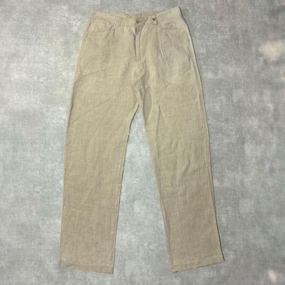 80-90s caramelo リネンスラックス ベージュ スペイン製 80-90s caramelo リネンスラックス ベージュ スペイン製 | CHASE