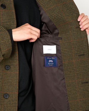 ssstein "BRITISH TWEED RAGLAN SLEEVE BALMACAAN COAT〔TWEED CHECK〕"