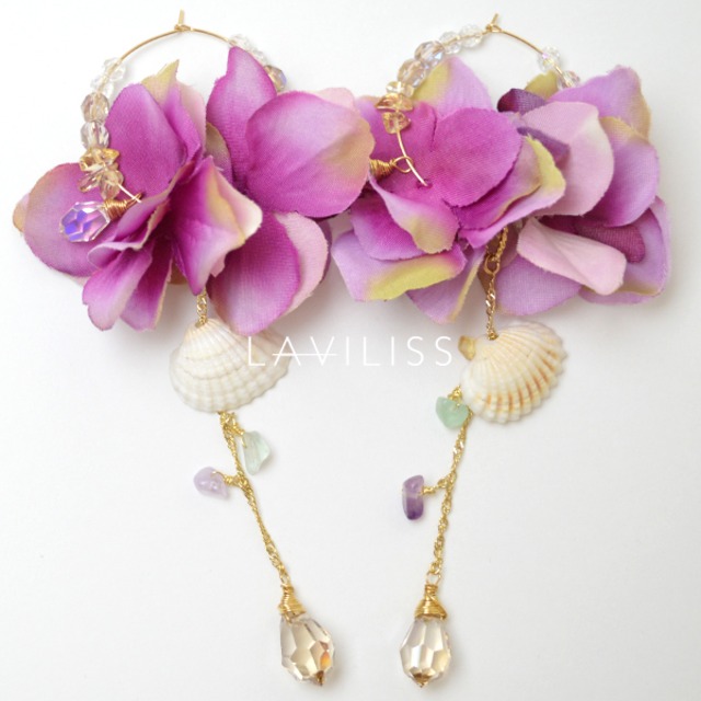 Purple sea flower pierce