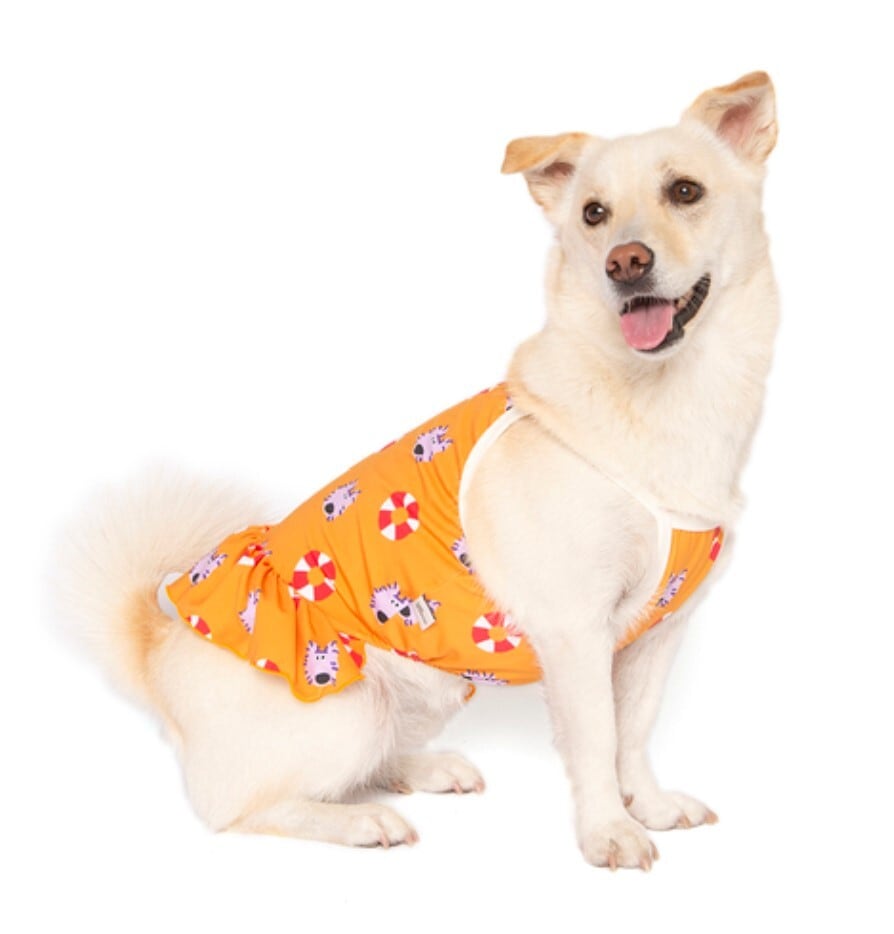 予約【noonoosoom】noonoo buddy FAN Dress (Orange)