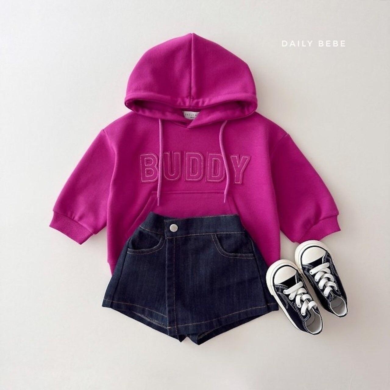 韓国子供服 / 26Autumn / 〖取寄〗DAILYBEBE / バディフーディー / キッズ服 / ジュニア服 / 秋服 *XS~JL*