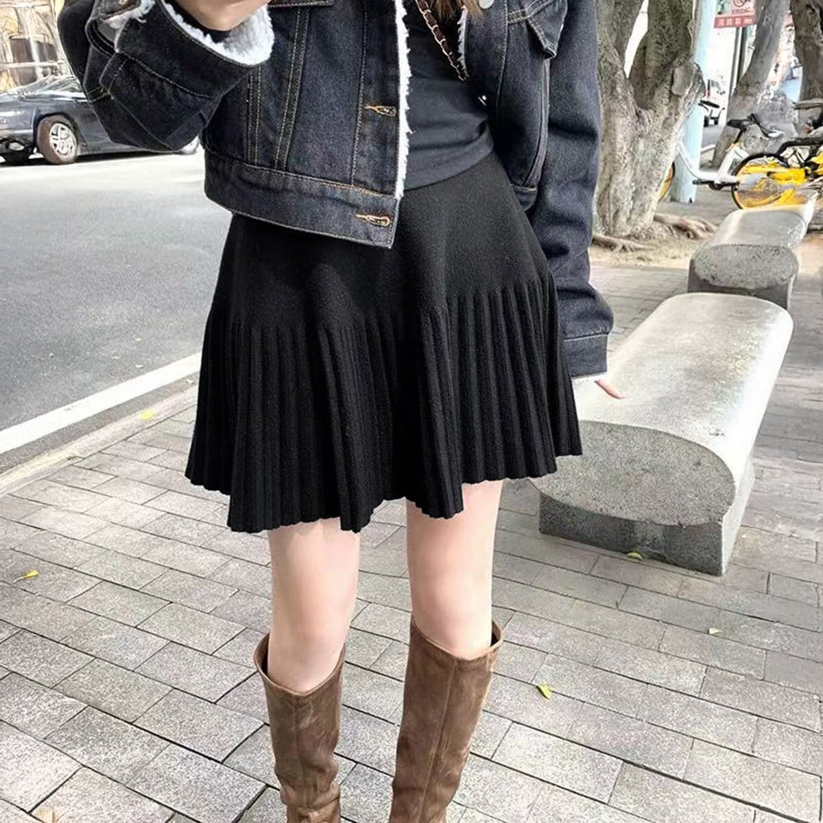 ミニスカート ニット レディース 秋冬 プリーツスカート ニットスカート おしゃれ きれいめ 大人 かわいい カジュアル ハイウエスト Aライン ウエストゴム 大人可愛い 大人女子