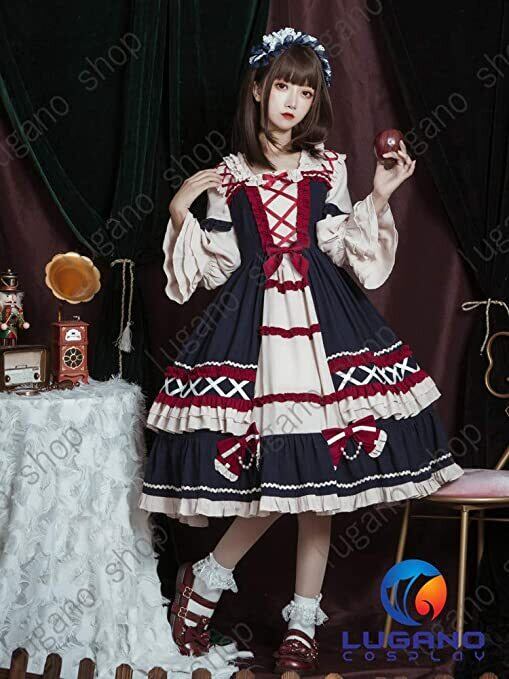KL006 萌えゴシック ロリータ風 Sweet Gothic Lolita風 ワンピース 森