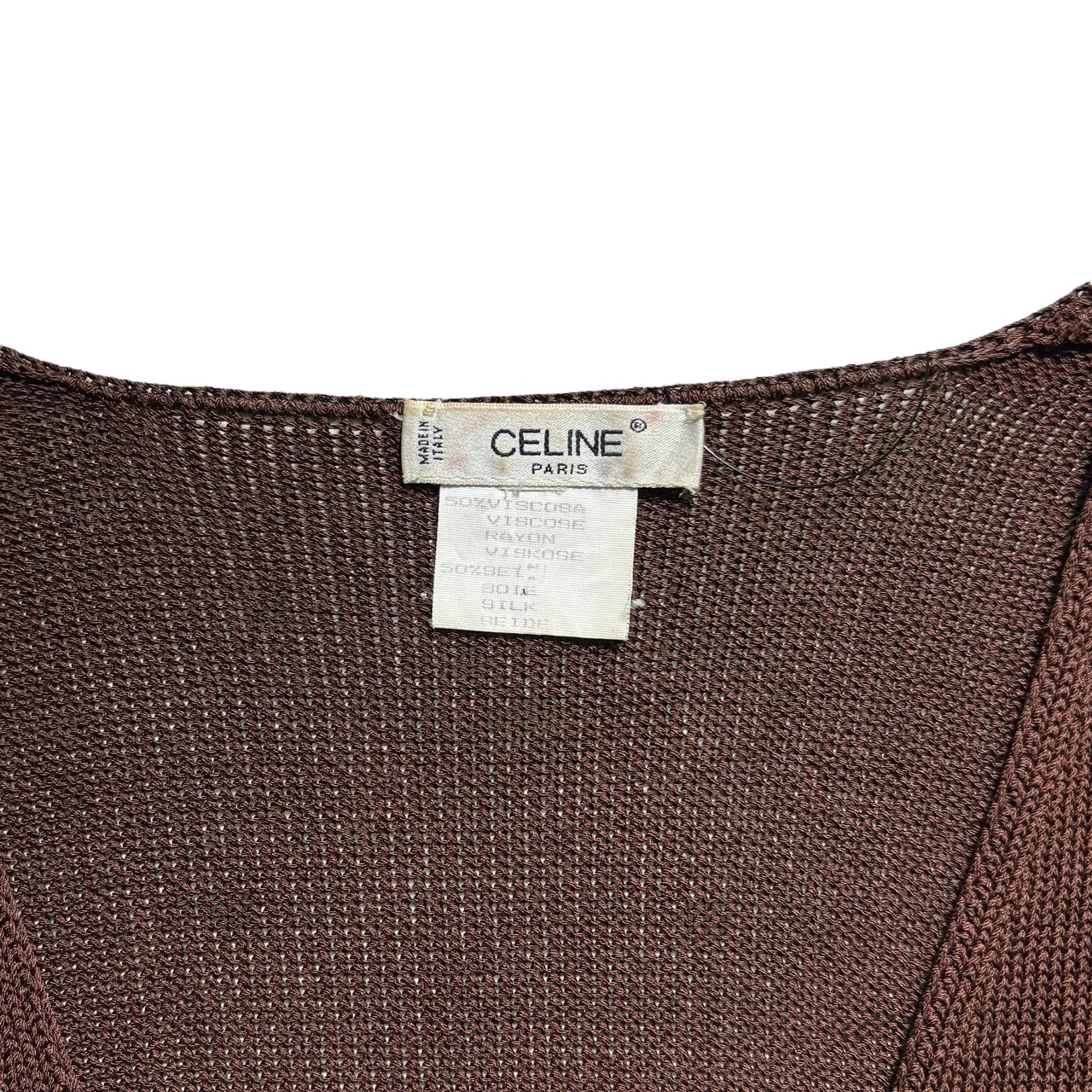 vintage CELINE rayon knit ensemble