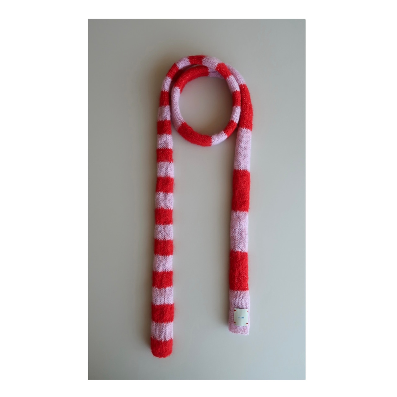 skinny scarf (red/pink)