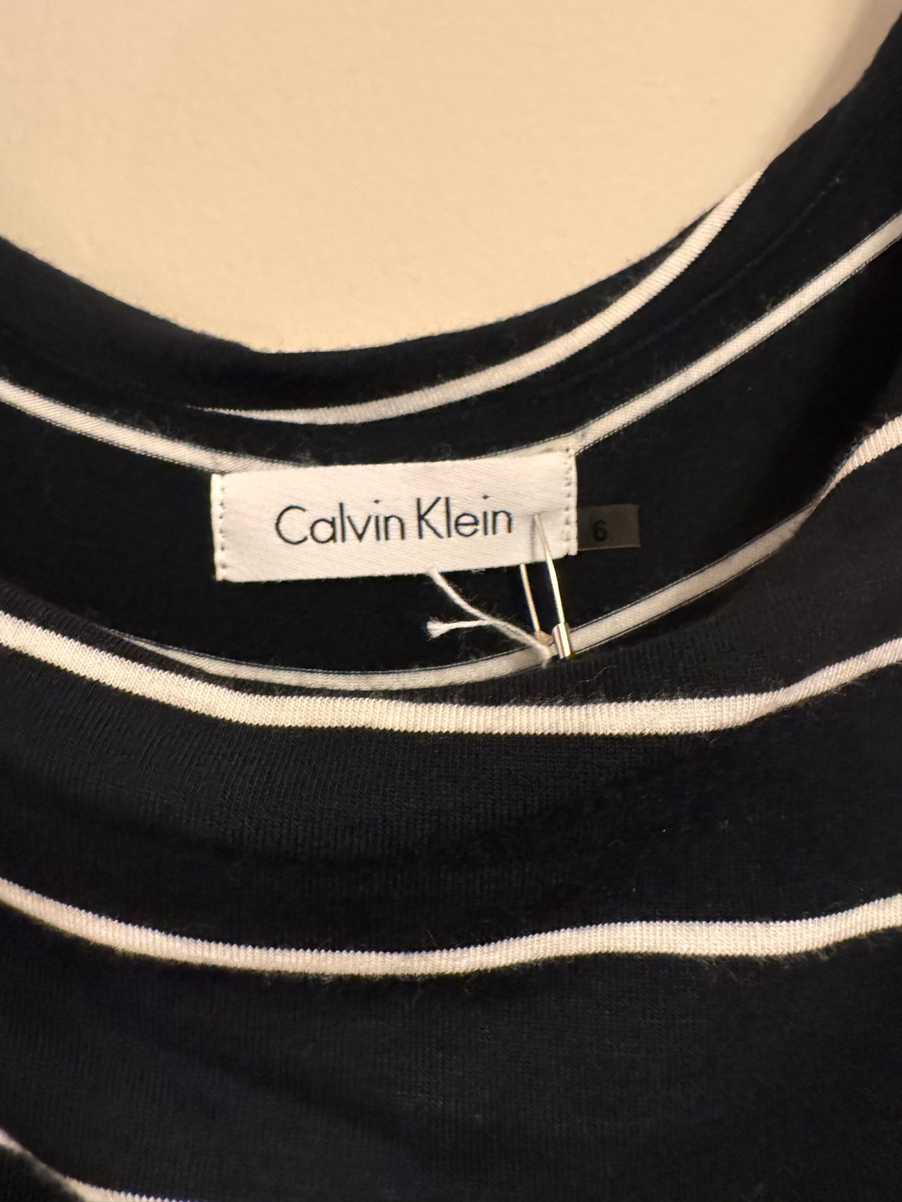 Calvin Kline ボーダーキャミソールワンピース