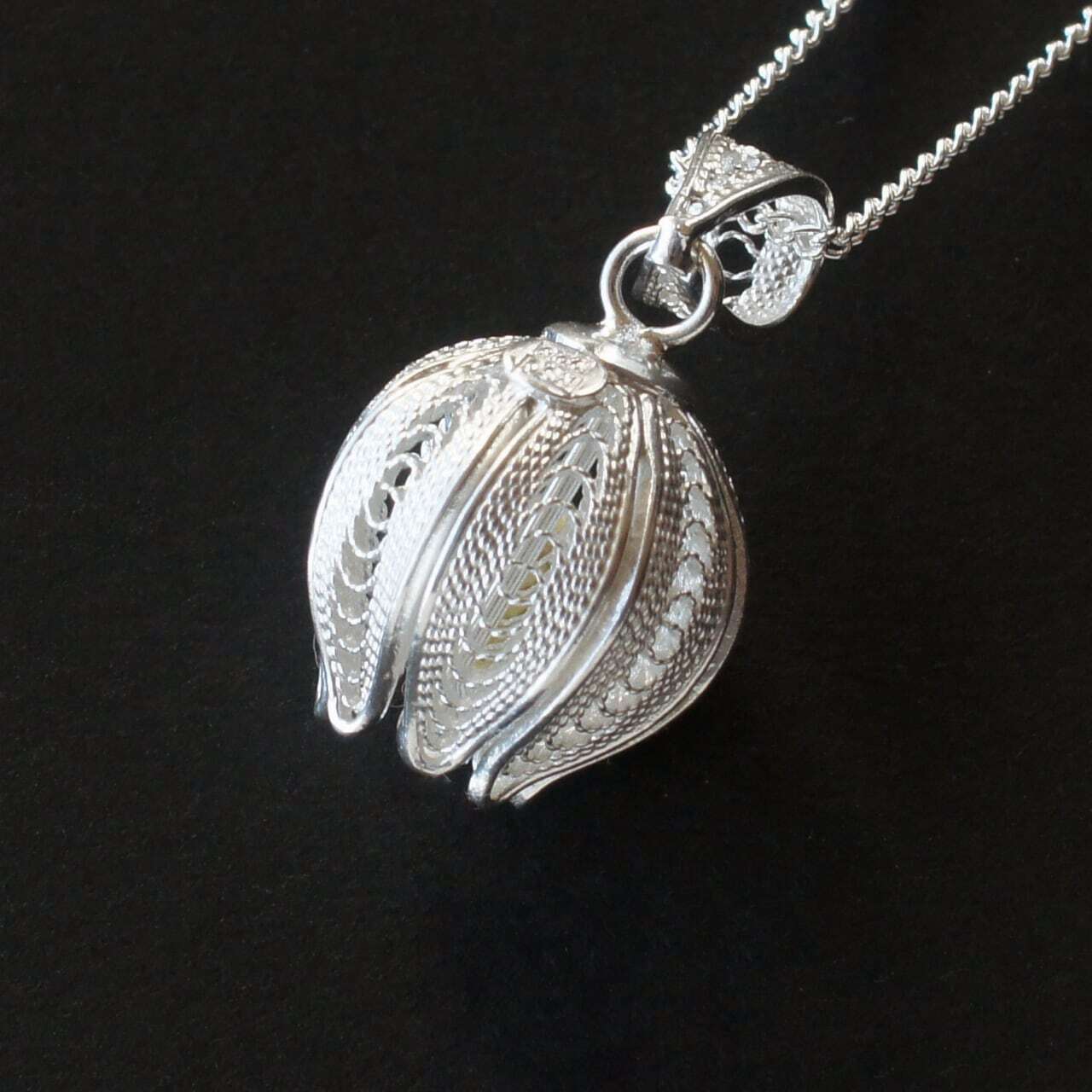 スズラン ペンダント/ 銀線細工 | マルタフィリグリー | マルタ直輸入