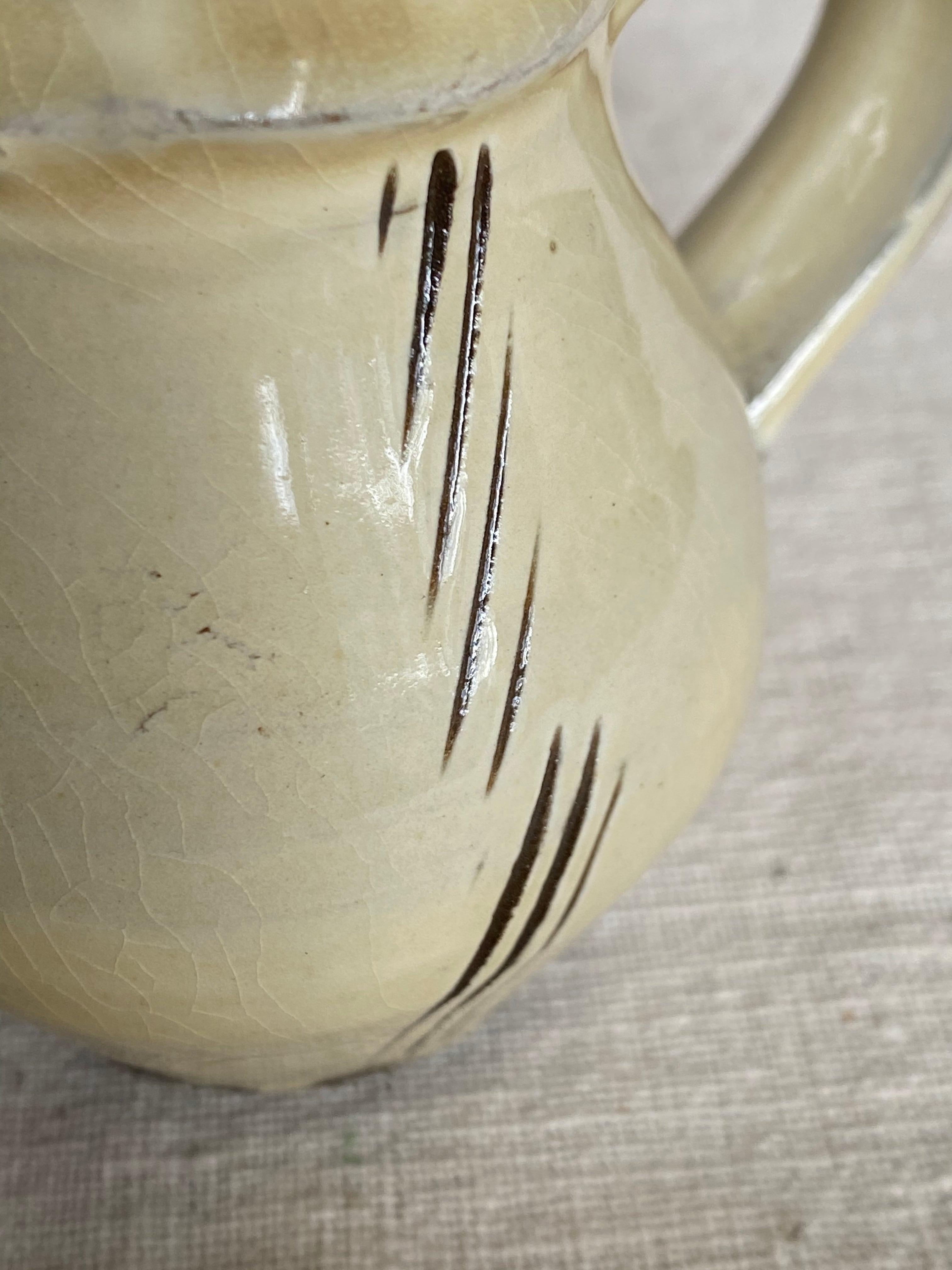 小鹿田焼 黒木昌伸窯 櫛描ミルクピッチャー | 工藝店 秋月