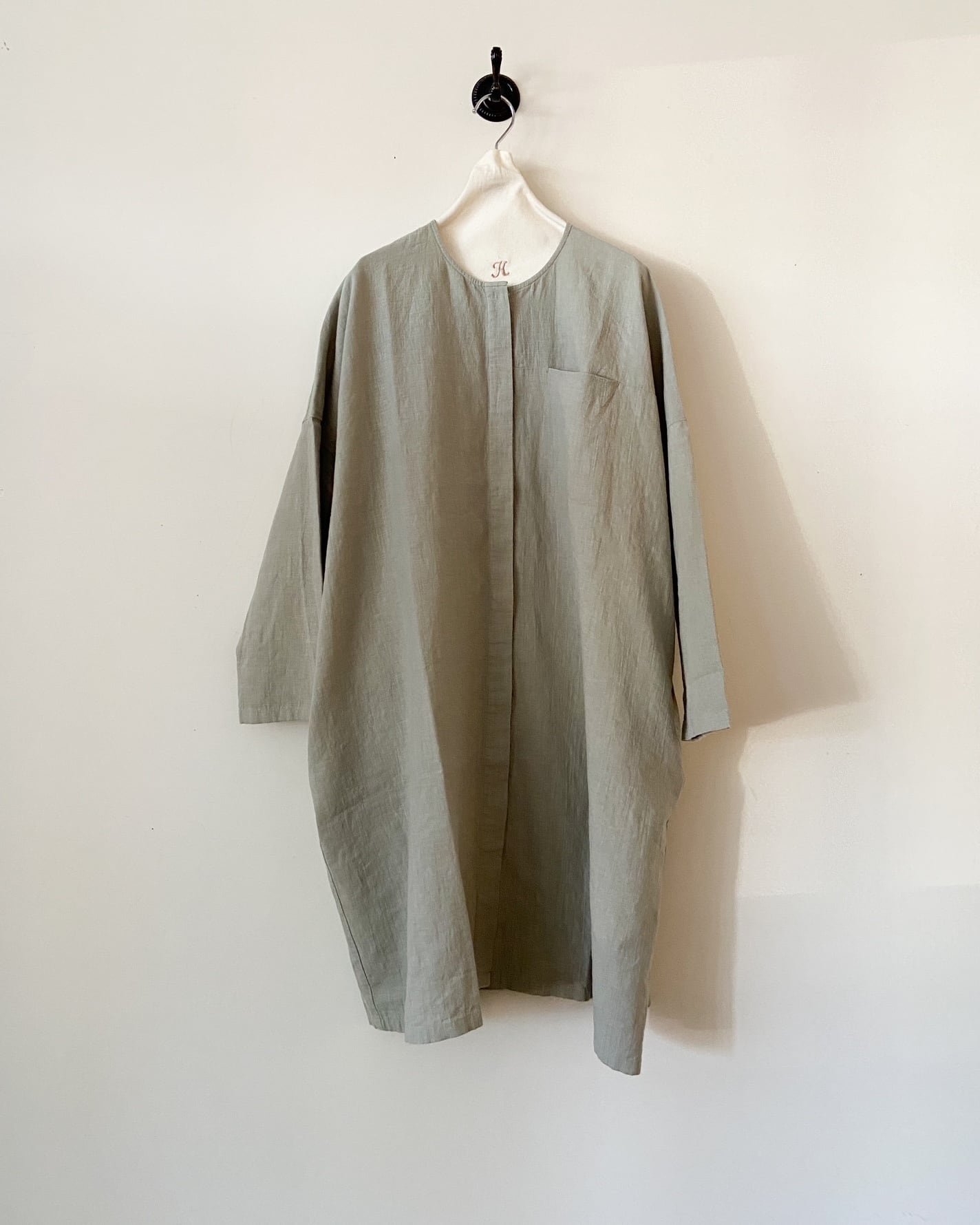 evam eva ウォーターリネンチュニックシャツ　water linen tunic shirt