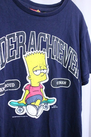 vintage キャラTシャツ SIMPSON　ネイビー【509】