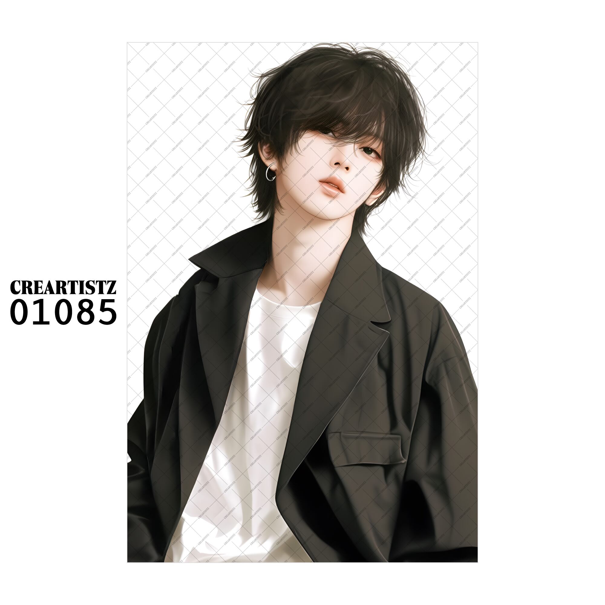 01085 ボーイ クール オリジナル ペーパー/ステッカー 4枚セット CREARTISTZ