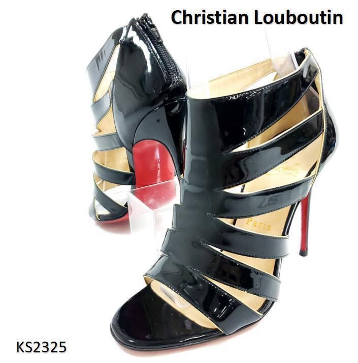 クリスチャンルブタン　新品　Beautyk 85　エナメル　パテントレザー　黒 クリスチャンルブタン 新品 Beautyk 85 エナメル パテントレザー