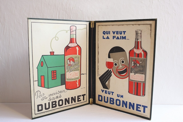 フランス アンティーク ヴィンテージ 『DUBONNET』 メニュー用ファイル N-02022