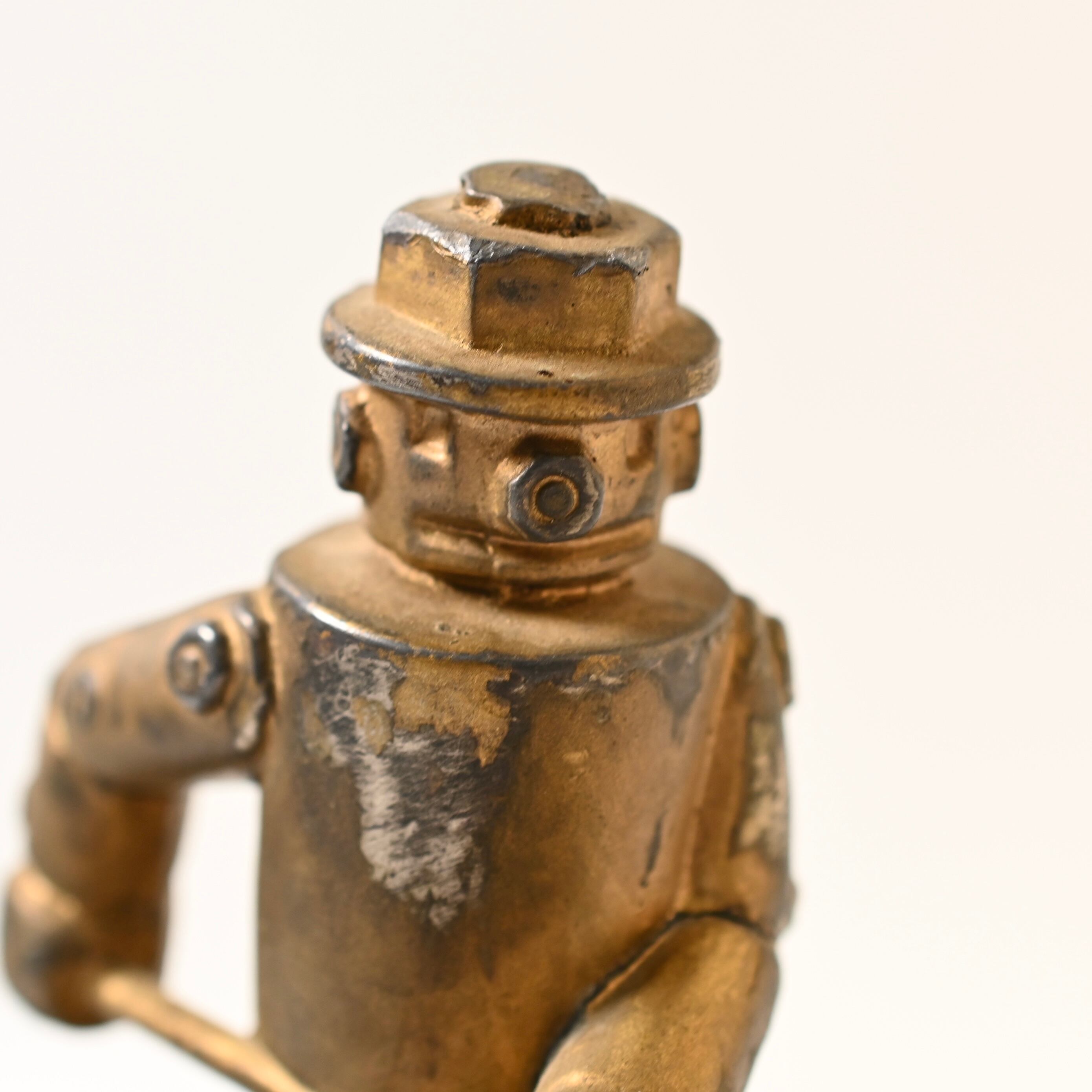 20's~ Vintage Iron Fireman Advertising Ashtray | Button Works