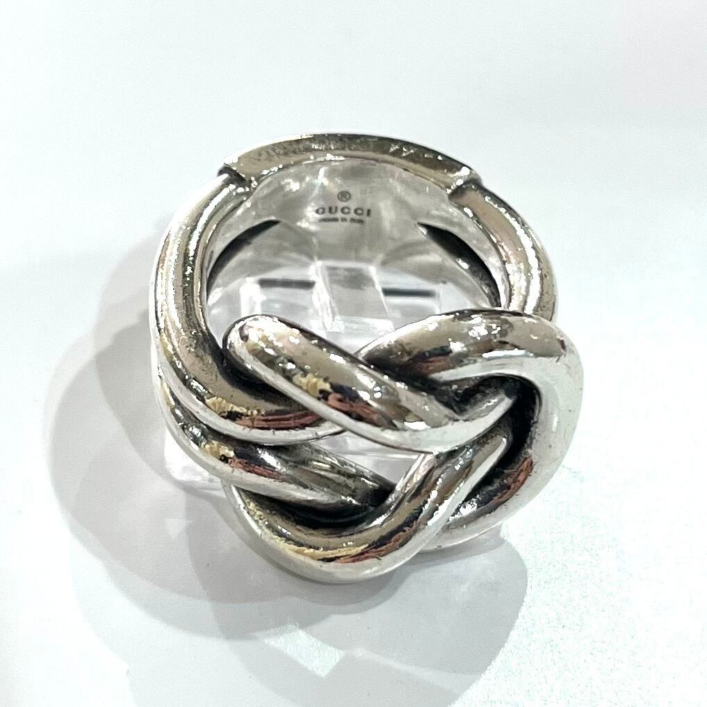 GUCCI】【16号】3011 シルバー925グッチ ヴィンテージ ワイドノット