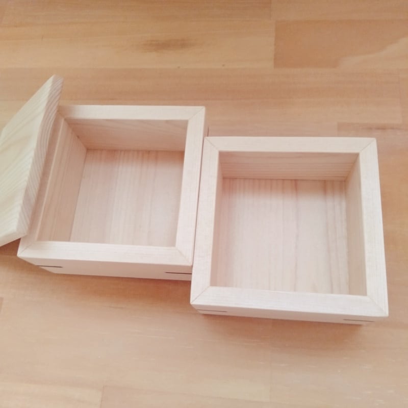 小物入れ(木製)2個セット 2段式小物入れ ｜ ヒノキ | MIYABI WOODWORKS（ミヤビウッドワークス