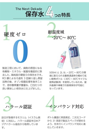 The Next Dekade 10年保存水 500ml 24本入り