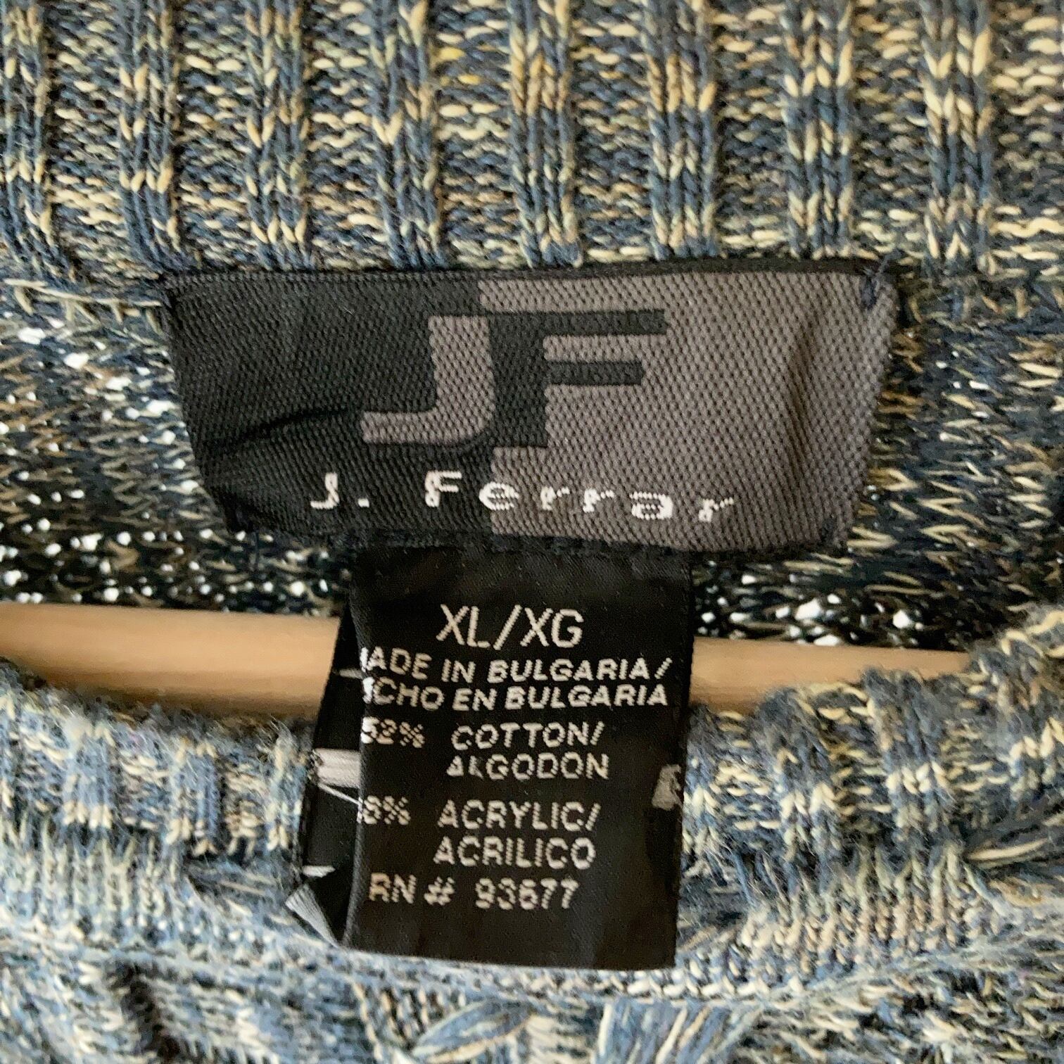 J.Ferrar 3Dニットセーター グッドカラー Size XL【0326A45】 | 【公式