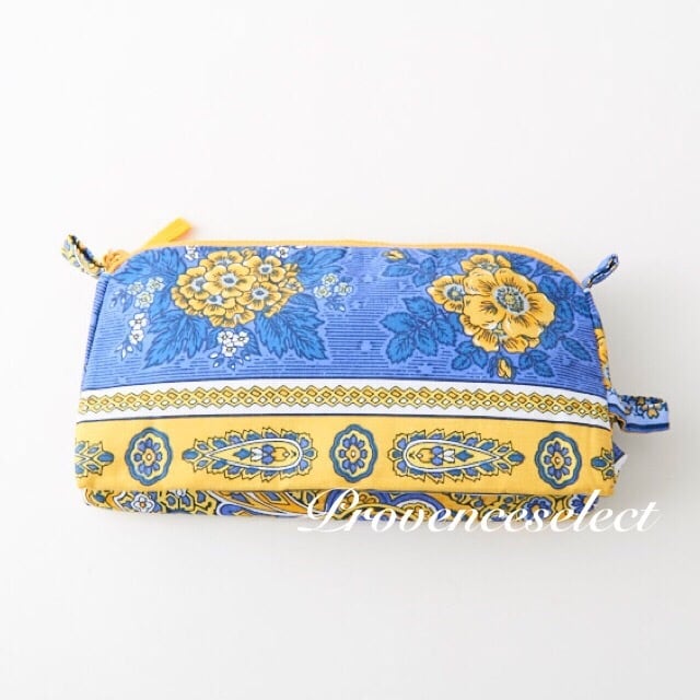 プロヴァンス柄 コスメポーチ(バスティード ラベンダー)