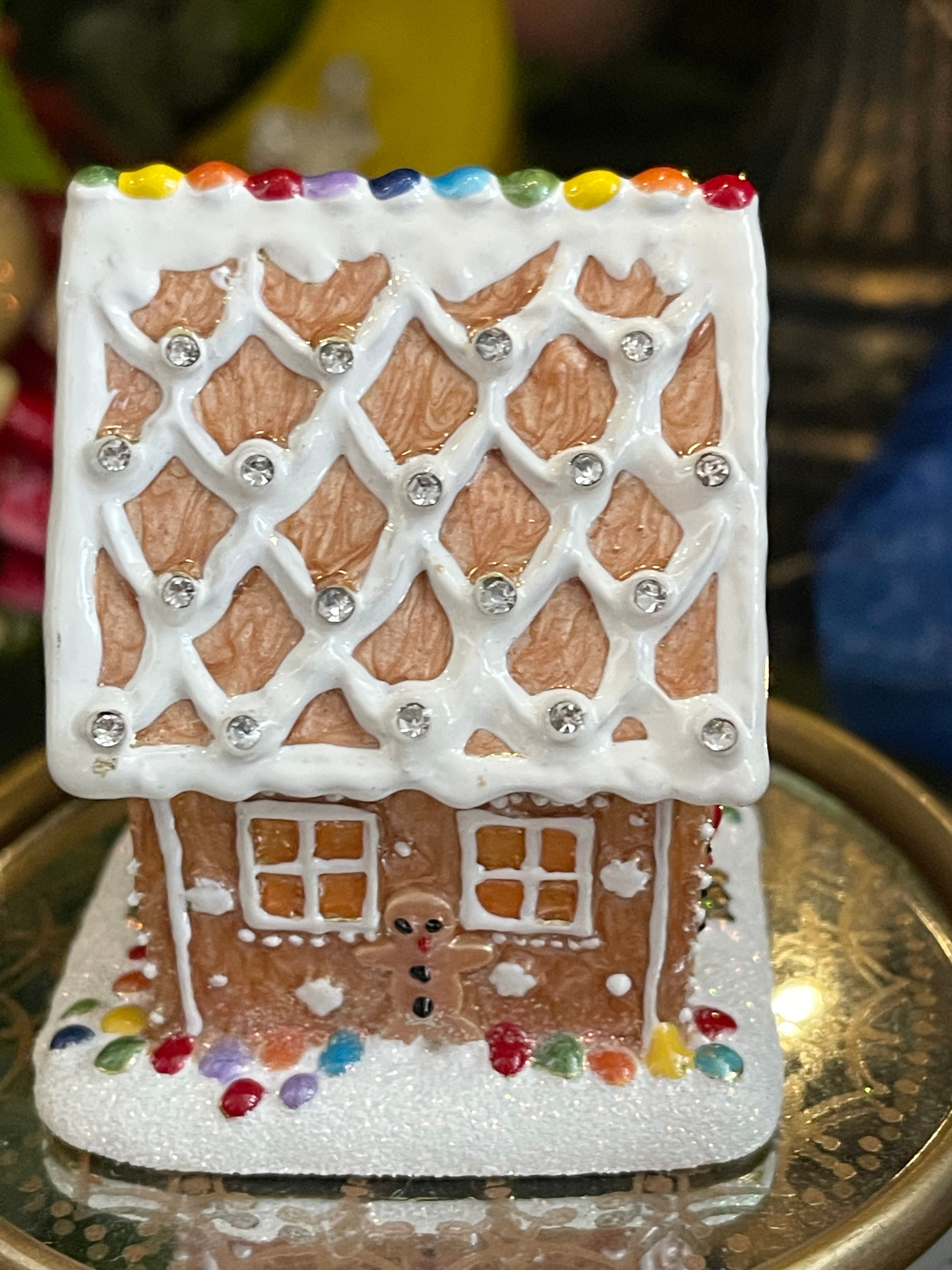 ◇ジンジャーブレッドハウス◇エナメルBOX◇Trinket トリンケット