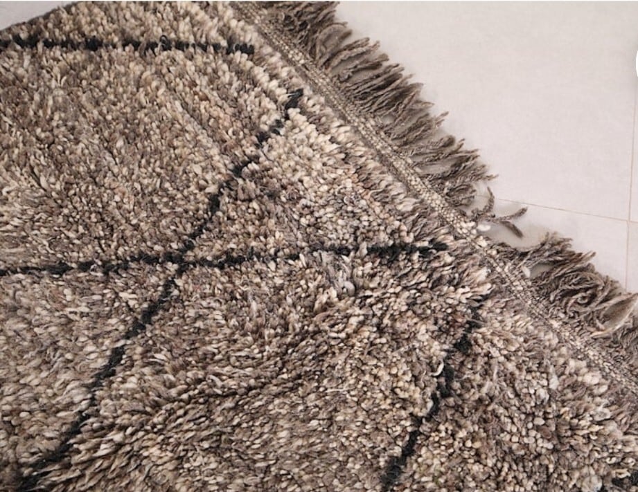 Riad 新品/グレージュダイヤ柄ベニワレン Riad Home 新品/グレージュ