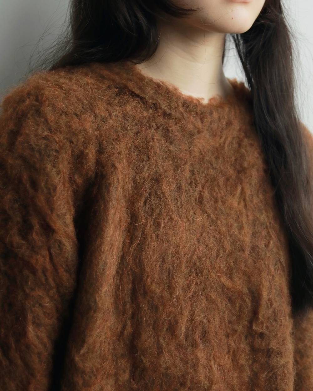 anuke アンヌーク Brashed Knit Pullover 62520523 | ANERCA & L.I.V