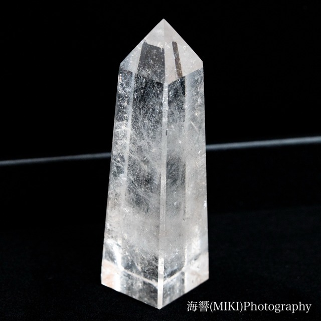 【海響(MIKI)セレクト レムリアンクォーツ オベリスク #4】クリスタルエネルギークリアリング＆チャージ付き 浄化、保護、ヒーリング、瞑想に 送料無料