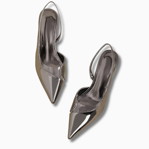 metallic strap shose / l0380