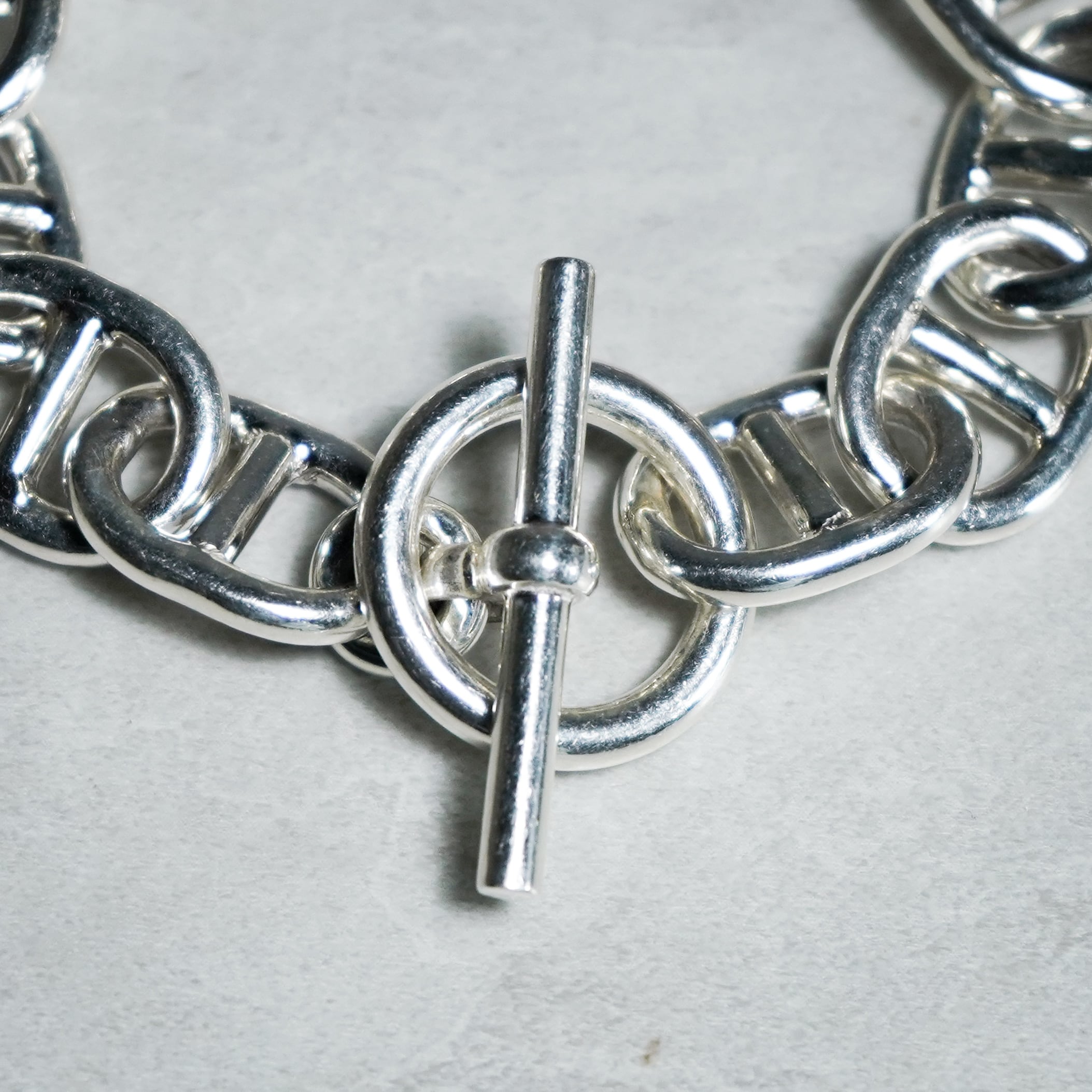 Mexican Jewelry Silver Anchor Chain Bracelet メキシカンジュエリー