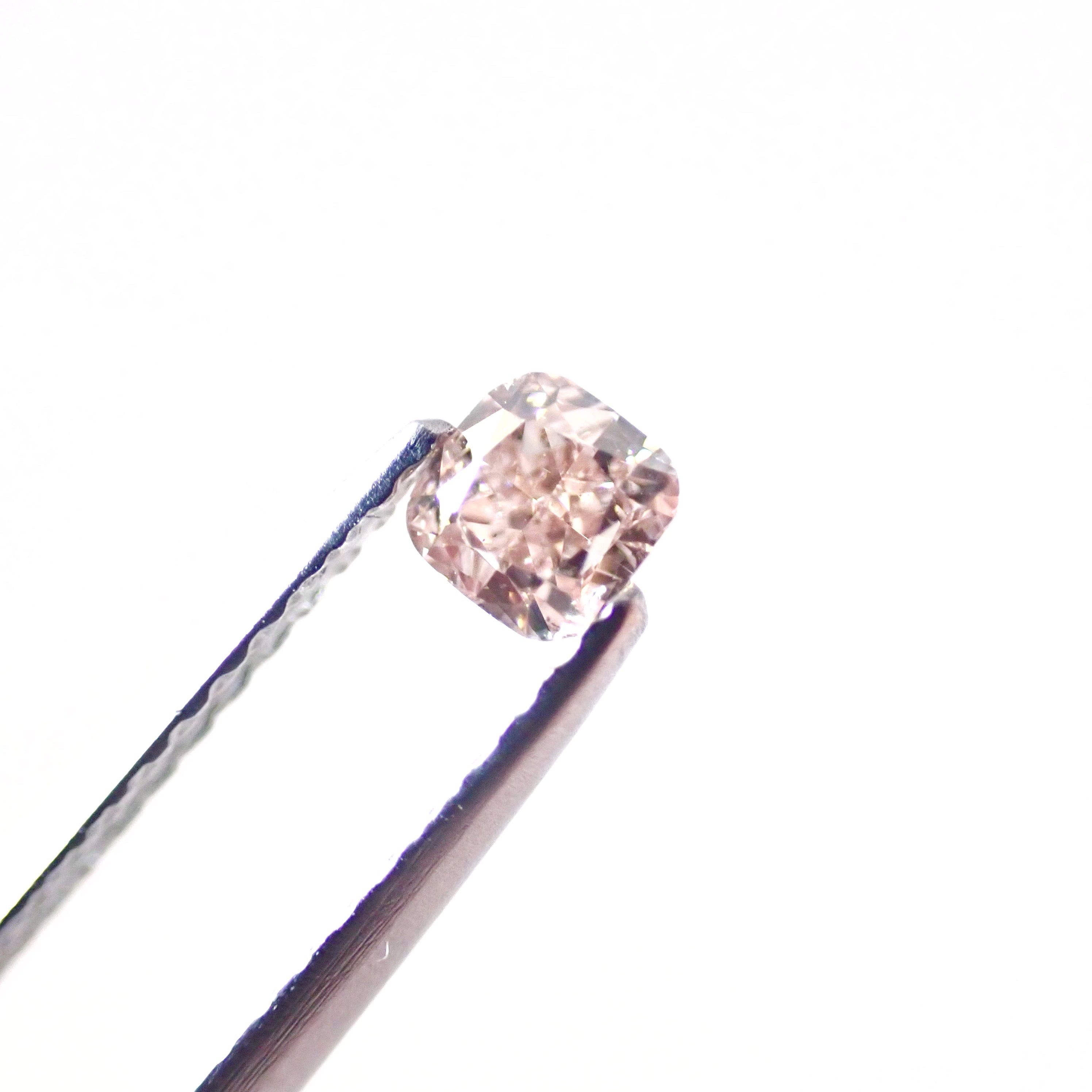 Fancy Pink Brown 0.254ct ダイヤ ダイヤモンド ルース 裸石 天然 