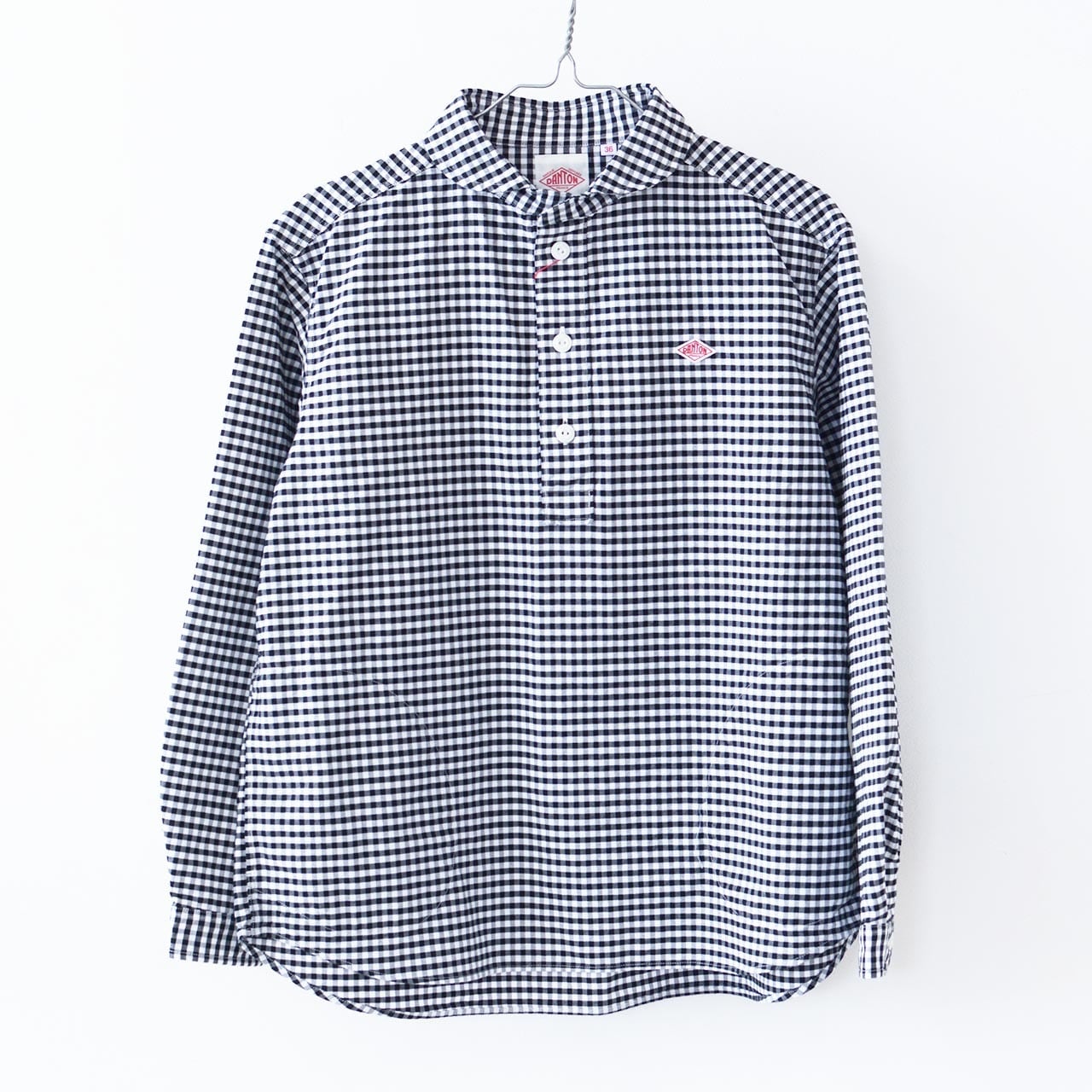 DANTON [ダントン] W OXFORD ROUND COLLAR PULLOVER SHIRT PATTERN [DT