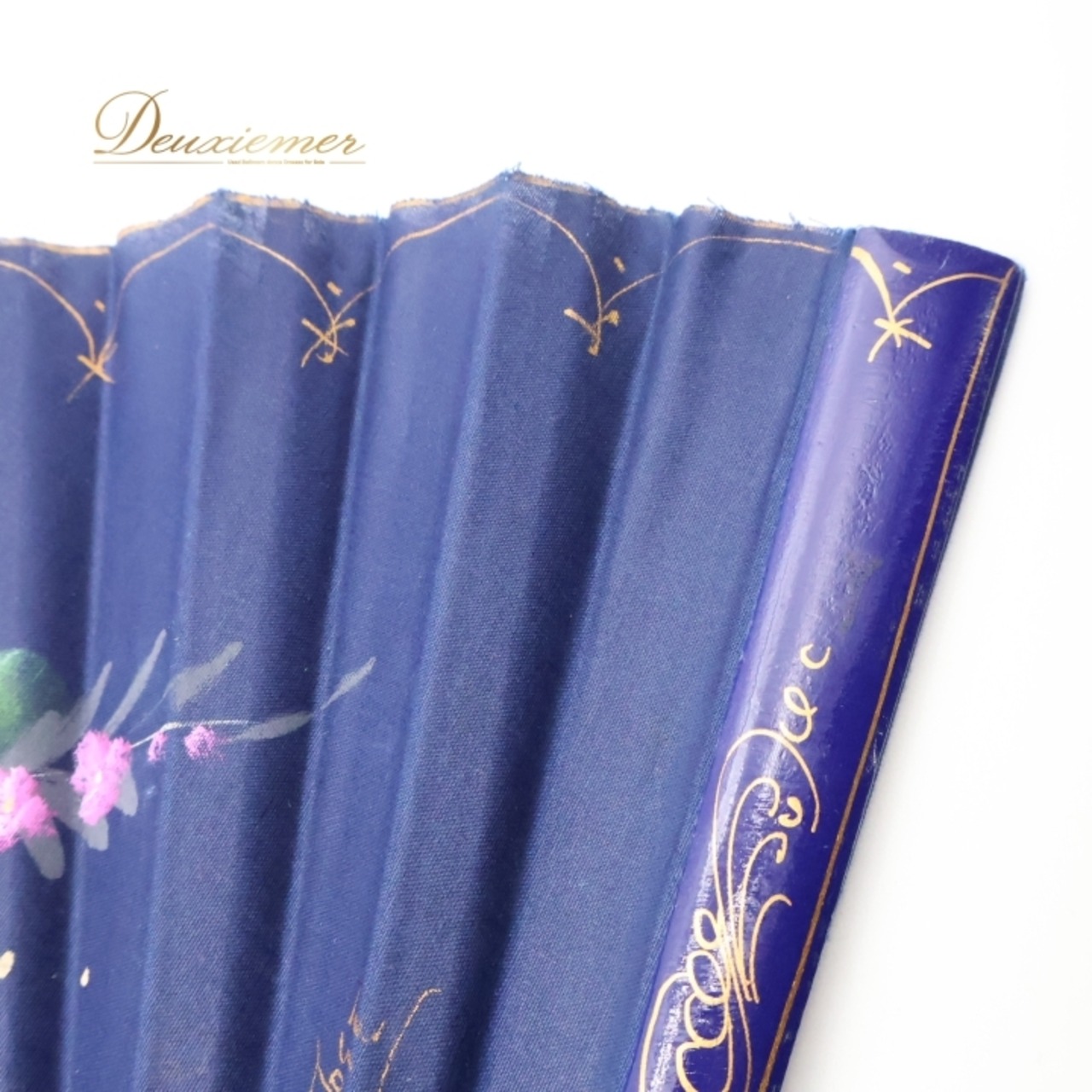 フラメンコ アバニコ 扇子 小物 小道具 32cm ブルー系 青 紺 水色 ゴールド 花柄 アイテム 練習 舞台 発表会 イベント アクセサリー 花柄扇子 おしゃれ フラメンコ衣装 パフォーマンス小物 青色系 ダンス用品 アクセサリー小物 ステージ用品