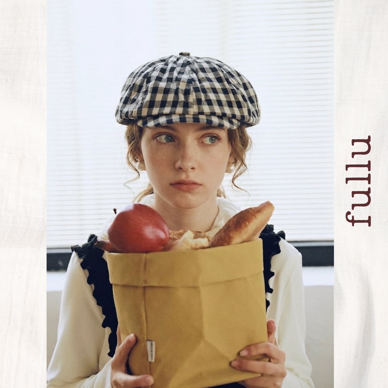 クラシックギンガム キャスケット 2color fu0993