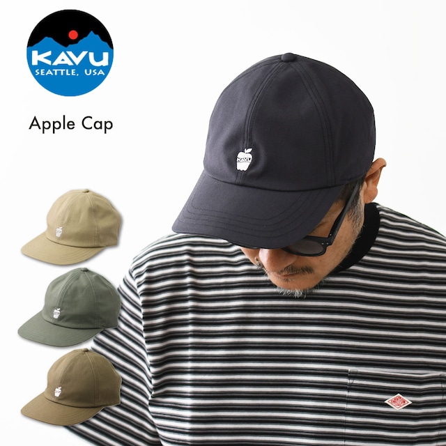 KAVU [カブー] Apple Cap [19822454] アップルキャップ・ロゴキャップ・刺繍・コットンキャップ・帽子・キャンプ・アウトドア・MEN'S / LADY'S [2026SS]