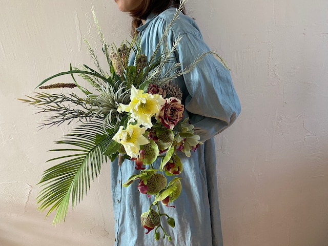 CARAMEL ASH bouquet-boutonniere-headdress