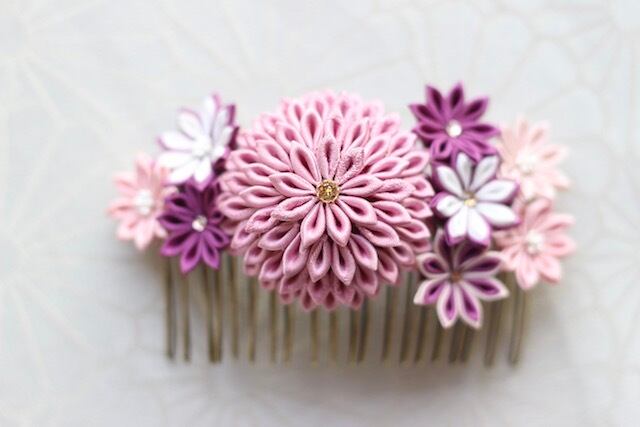 つまみ細工 コーム