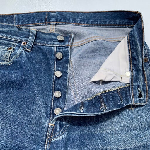 60's LEVI'S リーバイス 501 デニム Big E 平行ステッチ 刻印6