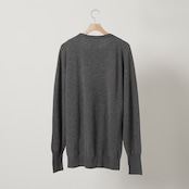 PERSONAL MATTERS "MERINO WOOL CREW NECK SWEATER"　DARK GREY