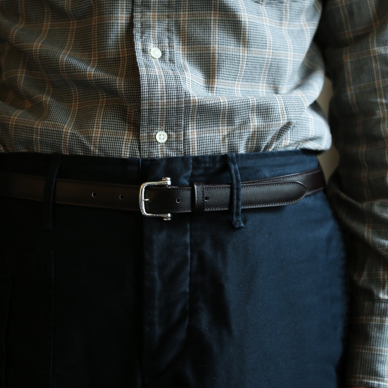 STERLING SILVER BUCKLE】NARROW CALF BELT シルバー925製 STERLING SILVER BUCKLE】NARROW CALF BELT シルバー925製