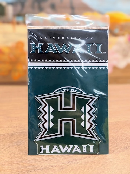 ハワイステッカー（GREEN）【University of Hawaii】