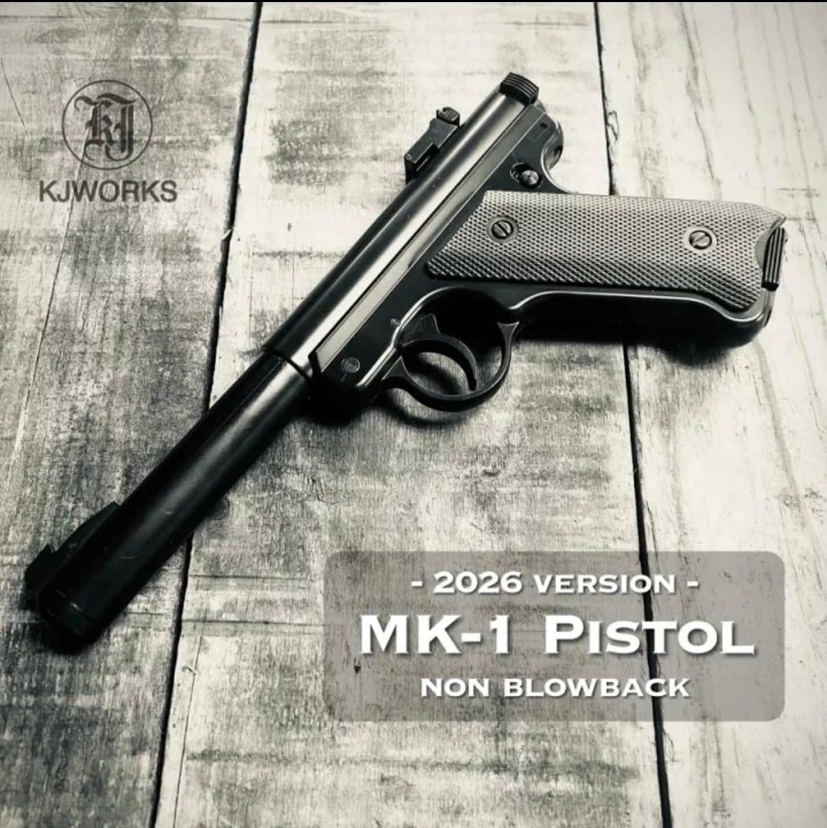 KJ Works】 スタームルガー ターゲット・ピストル MK 1 固定ガスガン