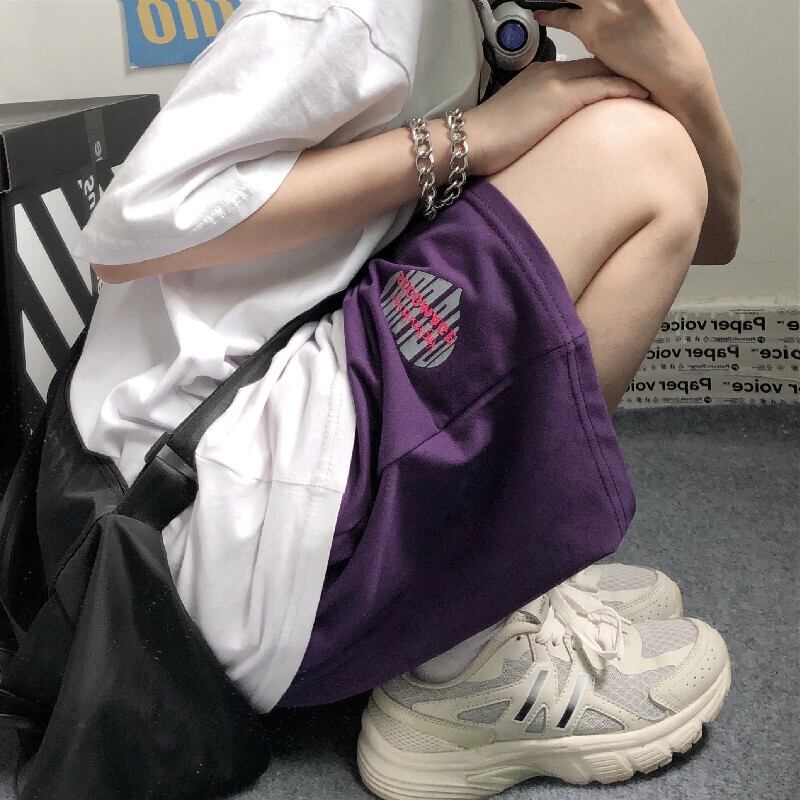 スタイルサマーショーツ ルーズカジュアルパンツ プリント ストリート かわいい 夏物 ブルマー ケッペル42507953048