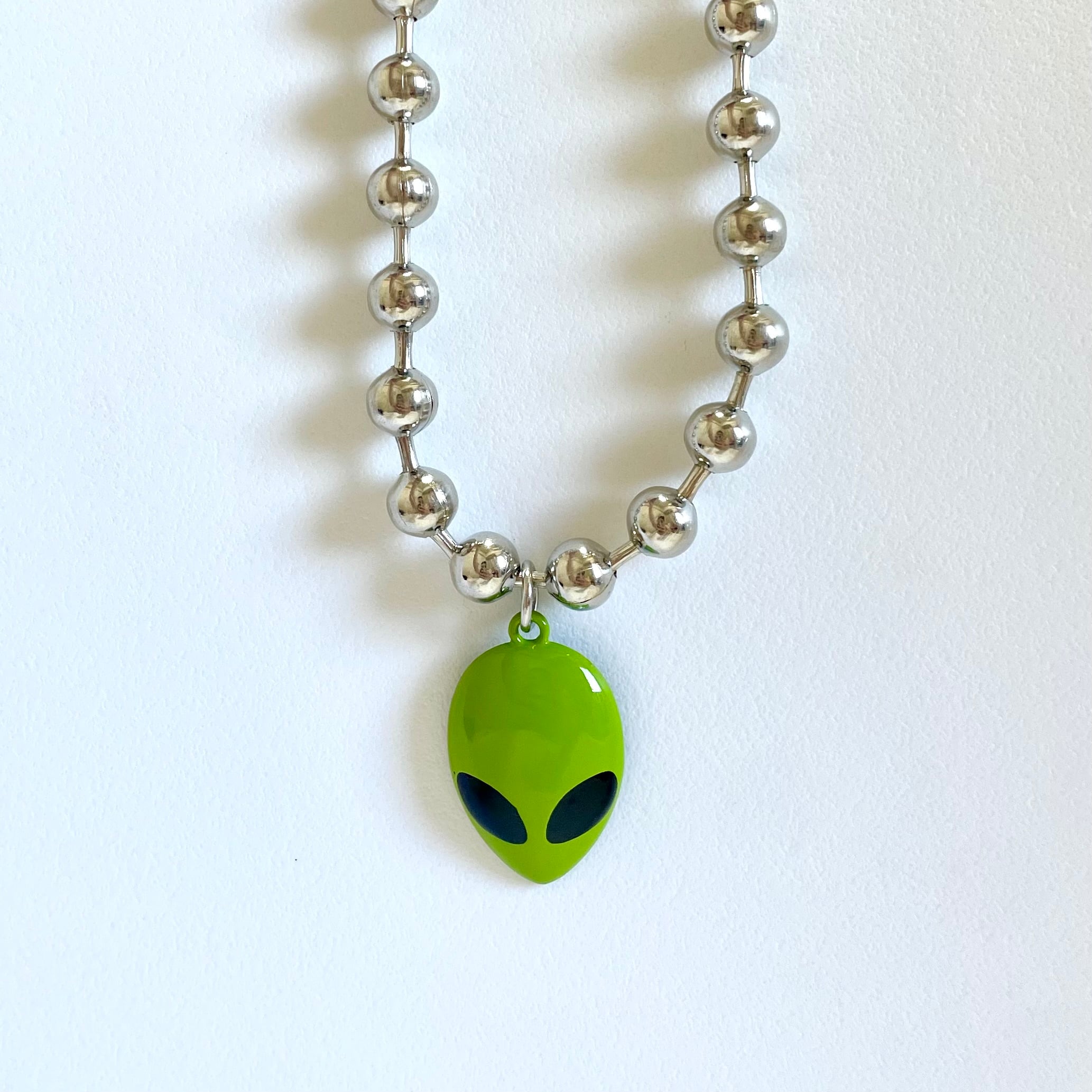 ALIEN ネックレス 宇宙人 ボールチェーンエイリアン necklace | BF MERCH'S